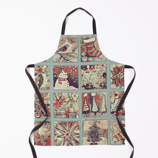 Item preview, Holly Jolly Retro Christmas Windows designed and sold by Barbara Gilhooly.