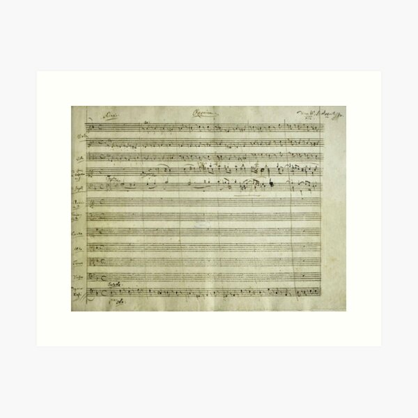 Item preview, Mozart | Requiem | Original manuscript score designed and sold by en10minutos.