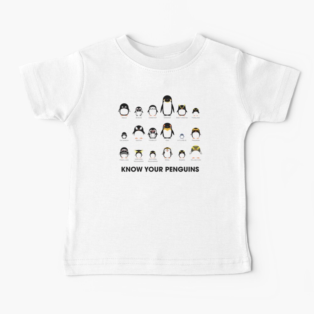 Know Your Penguins Baby T-Shirt
