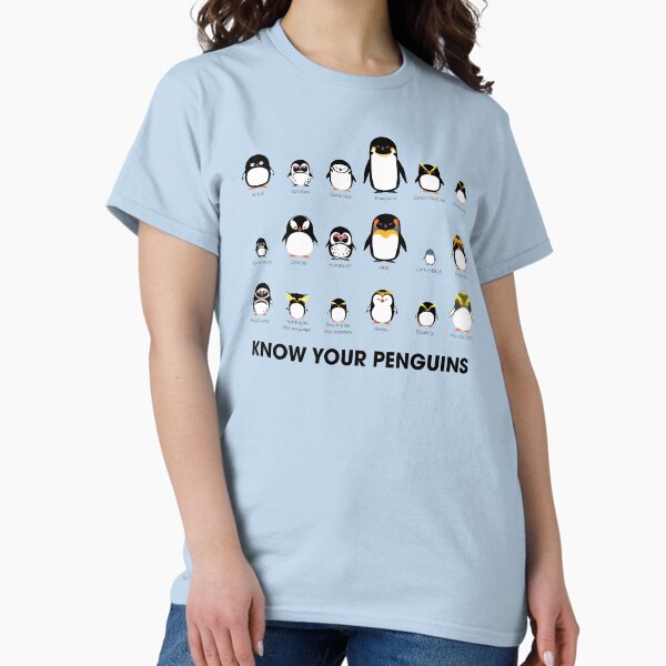 Aperçu de l'œuvre Connaissez vos pingouins créée et vendue par Peppermint Narwhal.