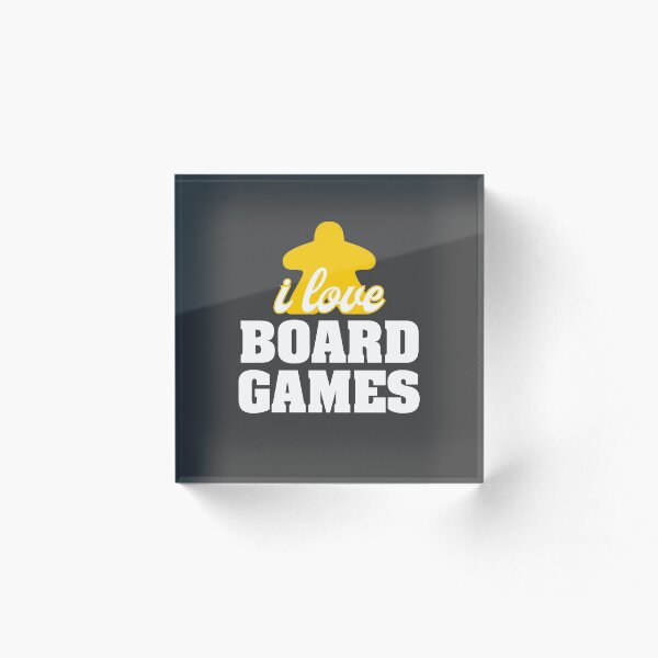 Item preview, I Love Board Games - Yellow designed and sold by RhoaDesigns.