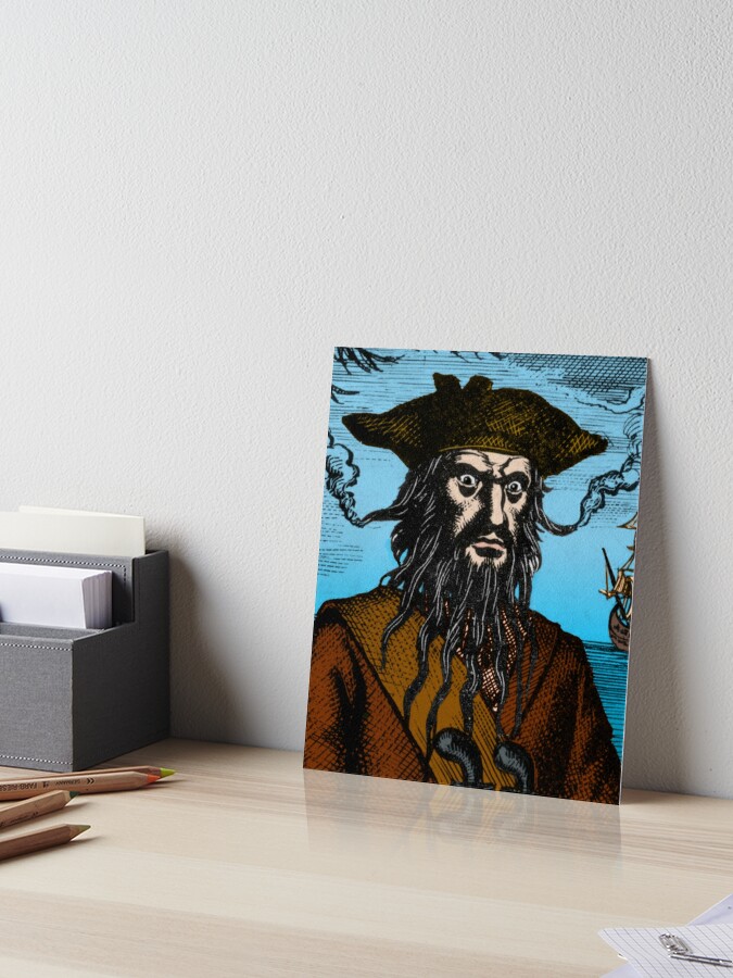 Edward Teach AKA Blackbeard, English Pirate | Art Board Print