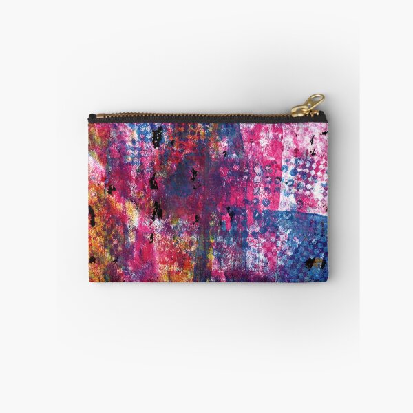 Item preview, "Color and Pattern Offload" Gel Print Painting designed and sold by peonypours.