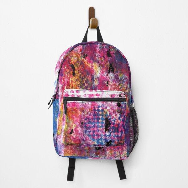 Item preview, "Color and Pattern Offload" Gel Print Painting designed and sold by peonypours.