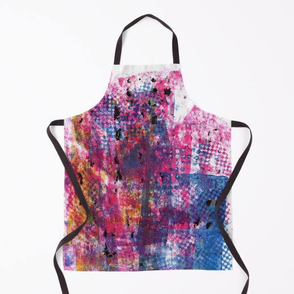 Item preview, "Color and Pattern Offload" Gel Print Painting designed and sold by peonypours.
