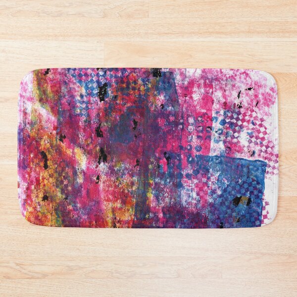 Item preview, "Color and Pattern Offload" Gel Print Painting designed and sold by peonypours.