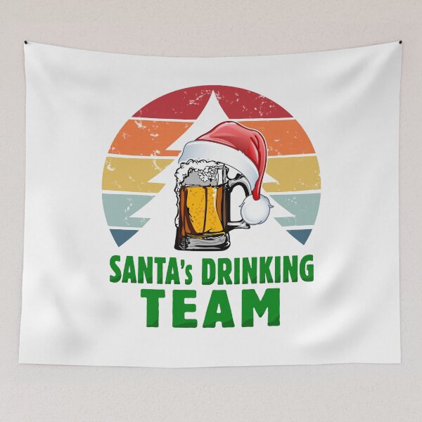 Item preview, Santa's Drinking Team - Funny Santa Team Christmas Vintage Design for Beer Lovers Mens and Womens - Parody to Cookie Baking Team - Awesome Christmas Family Matching Team Santa Gifts Pajamas T-shirts designed and sold by WG-Factory.