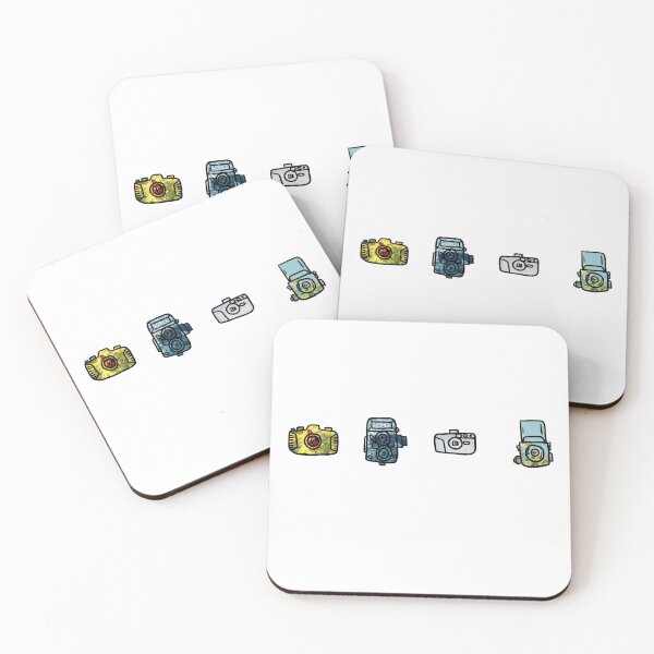 Item preview, cute camera drawing stickers for photo lovers and film lovers designed and sold by Simonsdesign.
