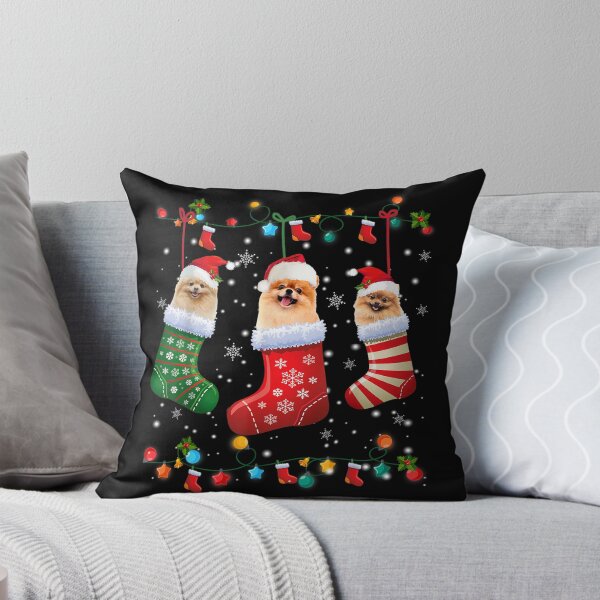 Item preview, Pomeranian Christmas Socks Funny Xmas Pajama Dog Lover designed and sold by JohnnyBench73.