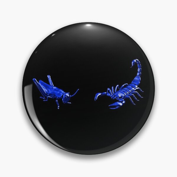 Item preview, The Scorpion Or The Grasshopper? - Blue Metallic Design designed and sold by Timebird.