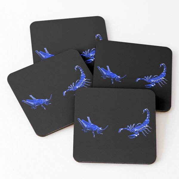 Item preview, The Scorpion Or The Grasshopper? - Blue Metallic Design designed and sold by Timebird.