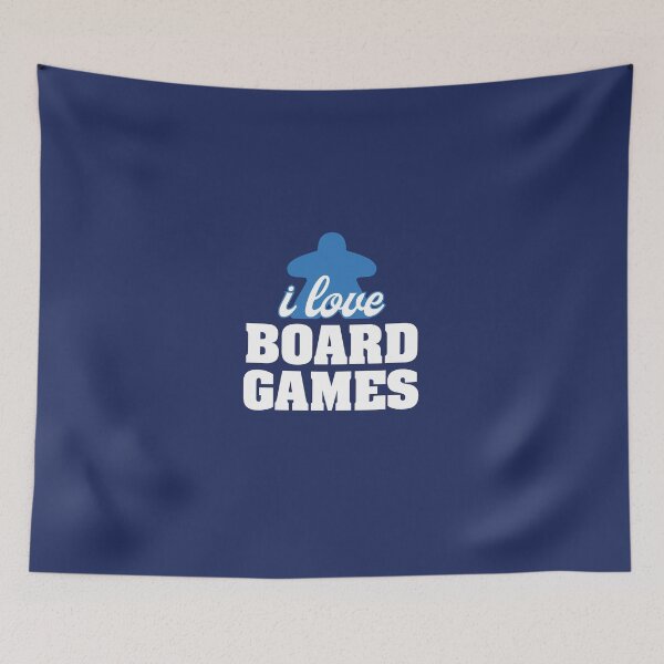 Item preview, I Love Board Games - Blue designed and sold by RhoaDesigns.
