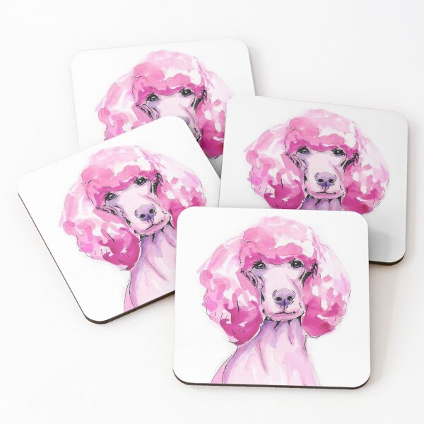 Item preview, Poodle in pink cute pet dog dogs pets puppy art caniche pop art designed and sold by Coolstuff4you71.