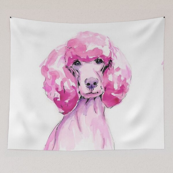 Item preview, Poodle in pink cute pet dog dogs pets puppy art caniche pop art designed and sold by Coolstuff4you71.