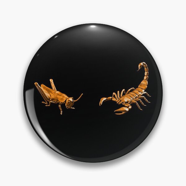 Item preview, The Scorpion Or The Grasshopper? - Orange Metallic Design designed and sold by Timebird.