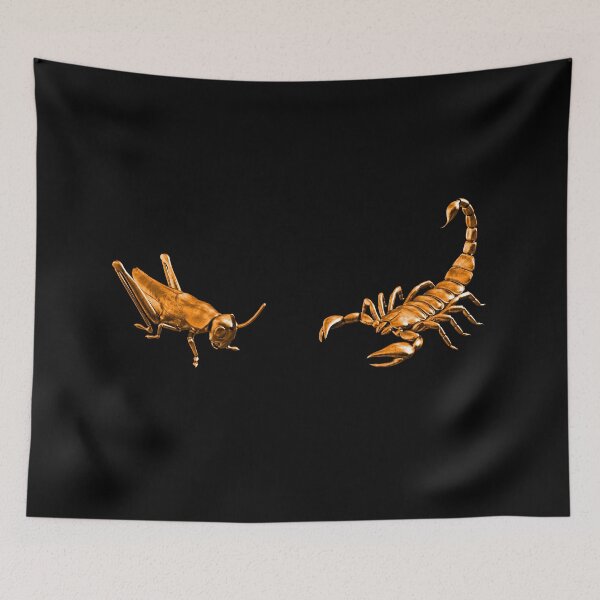 Item preview, The Scorpion Or The Grasshopper? - Orange Metallic Design designed and sold by Timebird.