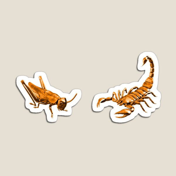 Item preview, The Scorpion Or The Grasshopper? - Orange Metallic Design designed and sold by Timebird.