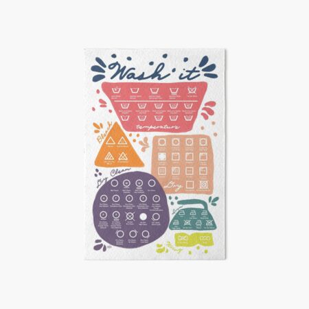 Wash it! Instructional Poster Art Board Print