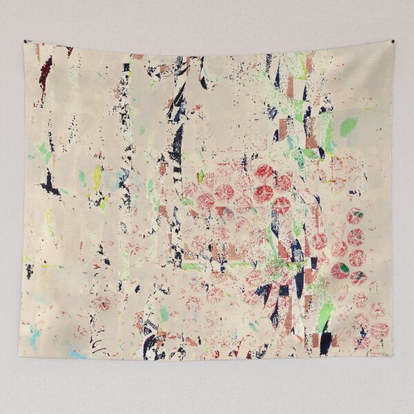 Item preview, "Happy Accidents #3" Gel Print Painting designed and sold by peonypours.