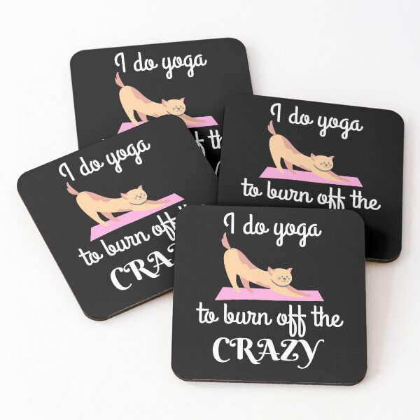 Item preview, Cute Cat Do Yoga To Burn Off The Crazy! designed and sold by SimpleUniverse.