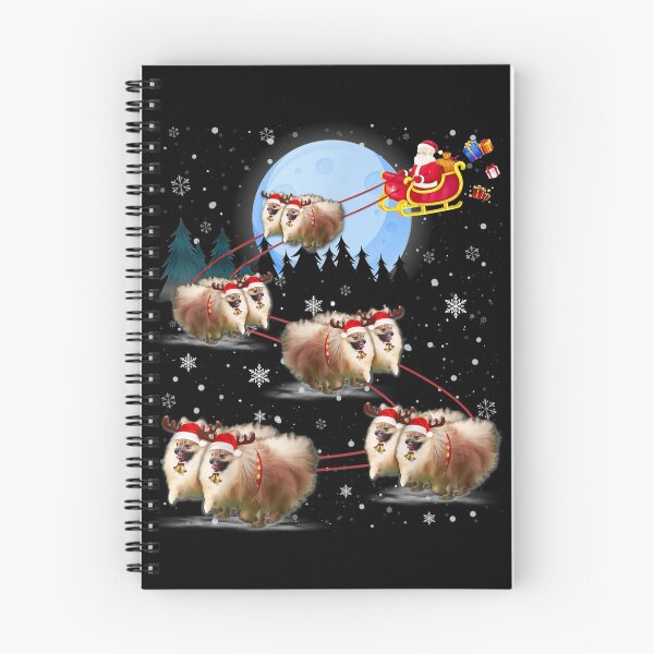Item preview, Pomeranian Reindeer Santa Under Moonlight Christmas designed and sold by JohnnyBench73.