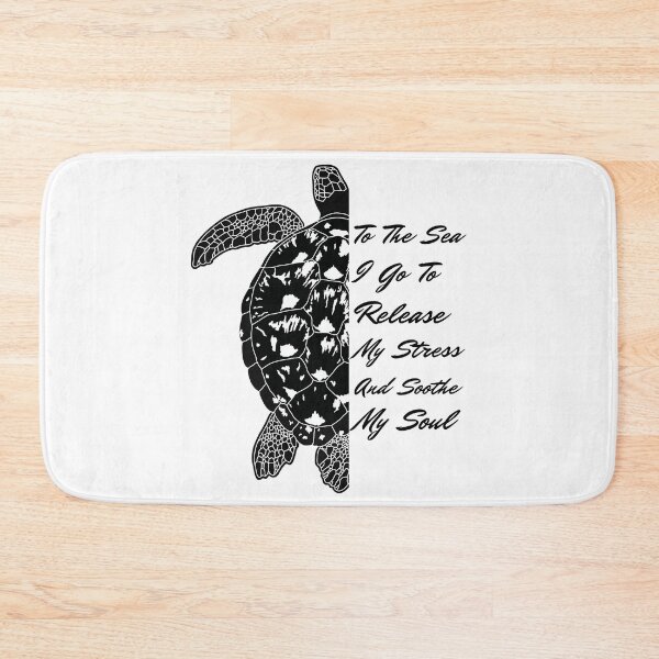 Item preview, Turtle; To the sea I go to release my stress and soothe my soul designed and sold by ArtRoomOregon.