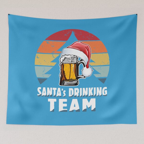 Item preview, Santa's Drinking Team - Funny Santa Christmas Team Vintage Design for Beer Lovers Mens and Womens - Parody to Cookie Baking Team - Awesome Christmas Family Matching Team Santa Gifts Pajamas T-shirts designed and sold by WG-Factory.