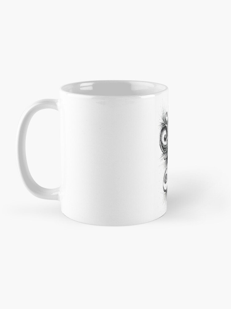 Thumbnail 3 of 6, Coffee Mug, Circumvolution, Ink Drawing designed and sold by Danielle Scott.