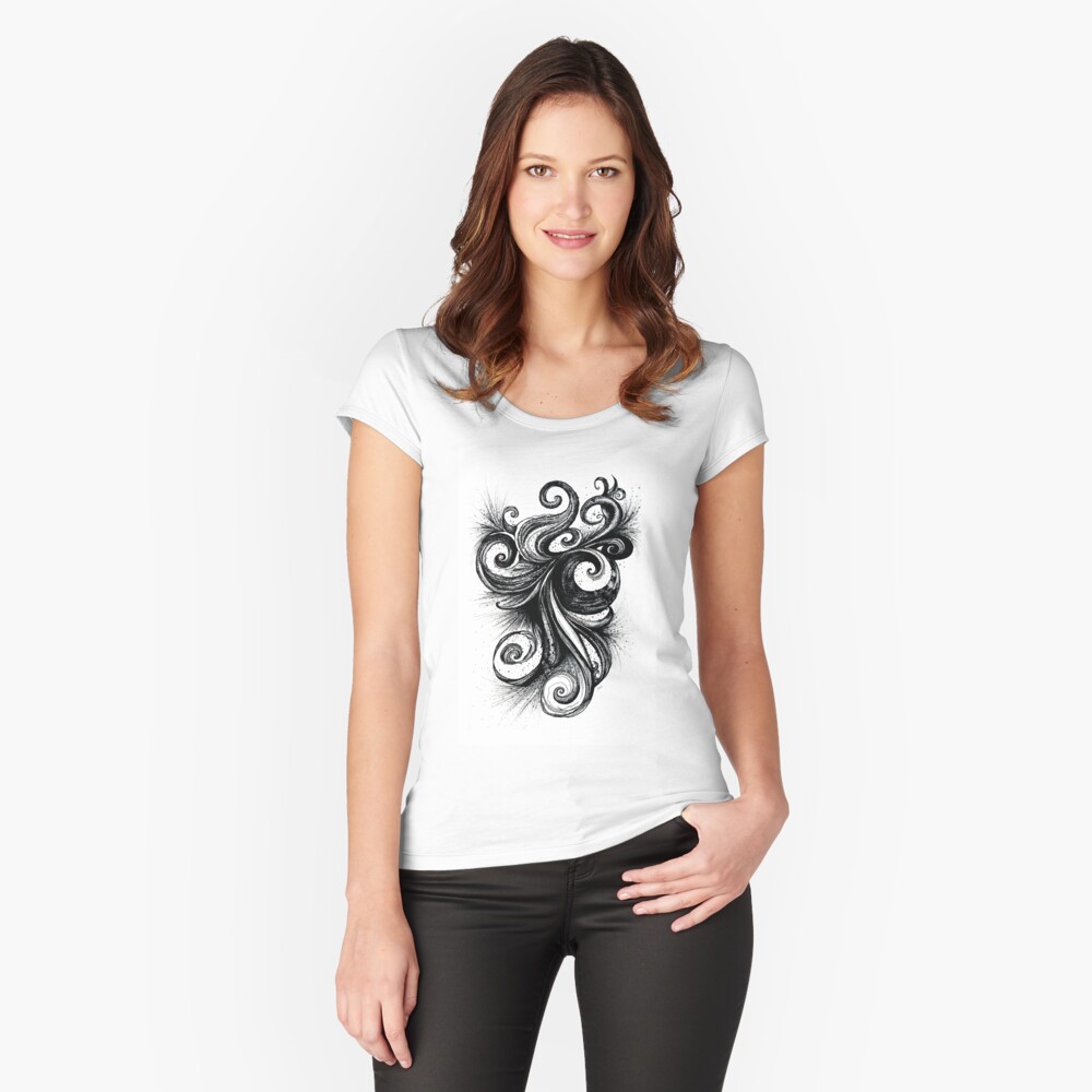 Item preview, Fitted Scoop T-Shirt designed and sold by djsmith70.