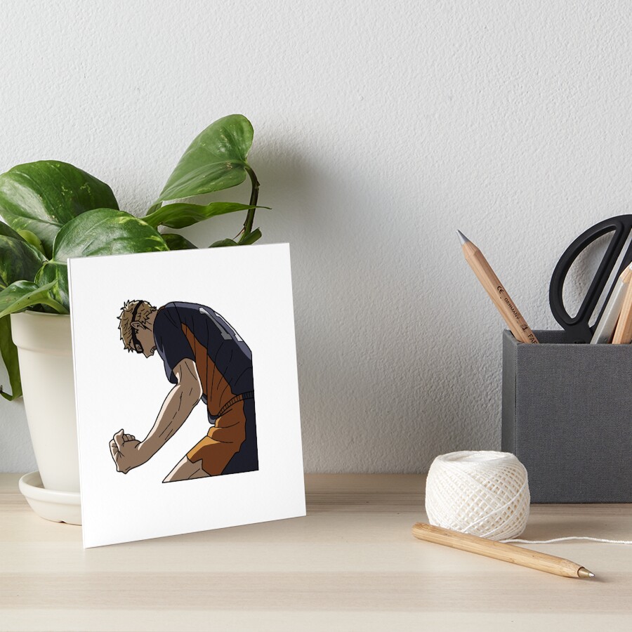 "Tsukishima Blocks Ushijima | Haikyuu!!" Art Board Print by