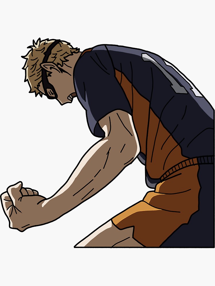 "Tsukishima Blocks Ushijima | Haikyuu!!" Sticker for Sale by