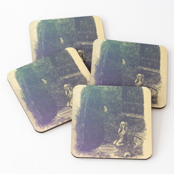 Item preview, The Ghost of Christmas Future Antique Charles Dickens Illustration  designed and sold by Karianne Potter.