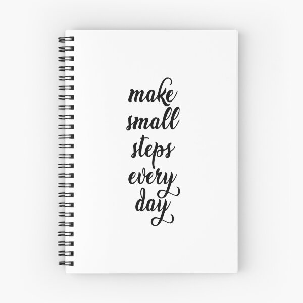 Item preview, Make Small Steps Every Day Quote Art Design Inspi designed and sold by vividpixelusa.