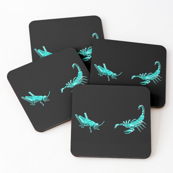 Item preview, The Scorpion Or The Grasshopper? - Turquoise Metallic Design designed and sold by Timebird.