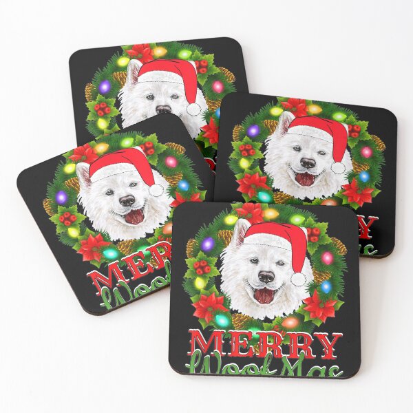 Item preview, SAMOYED DOG CHRISTMAS MERRY WOOFMAS Dog Lover designed and sold by JohnnyBench73.