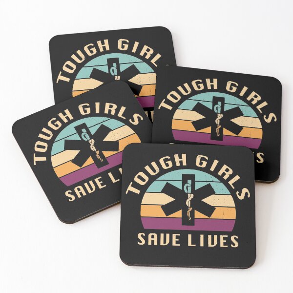 Item preview, Emt Nurse Tough Girls Save Lives Funny Gift  designed and sold by majidkacm.