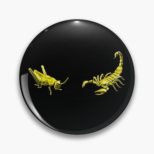 Item preview, The Scorpion Or The Grasshopper? - Yellow Metallic Design designed and sold by Timebird.