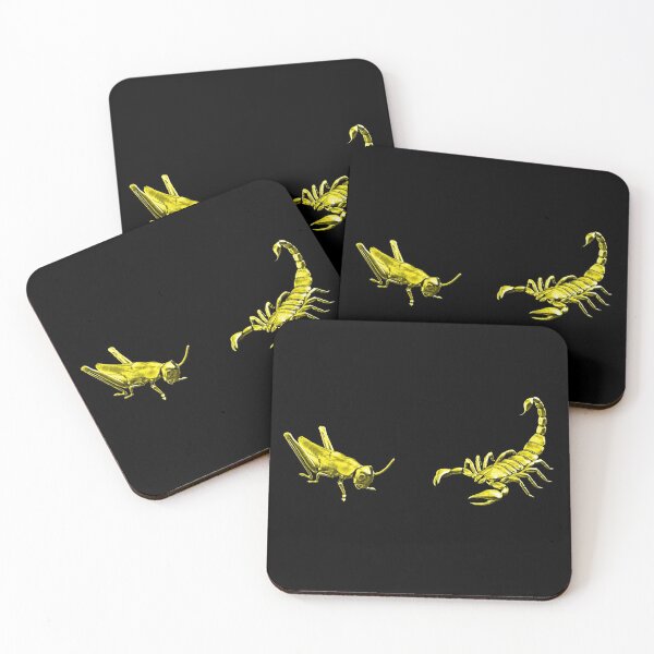 Item preview, The Scorpion Or The Grasshopper? - Yellow Metallic Design designed and sold by Timebird.