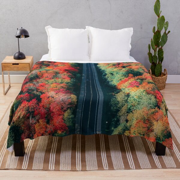 Item preview, Road carving through colorful trees designed and sold by jkulling.