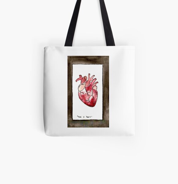 Anatomical Heart Tote Bags Redbubble