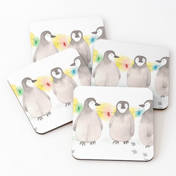 Item preview, Penguin Chicks with Christmas Lights designed and sold by Stardust and Sketches.