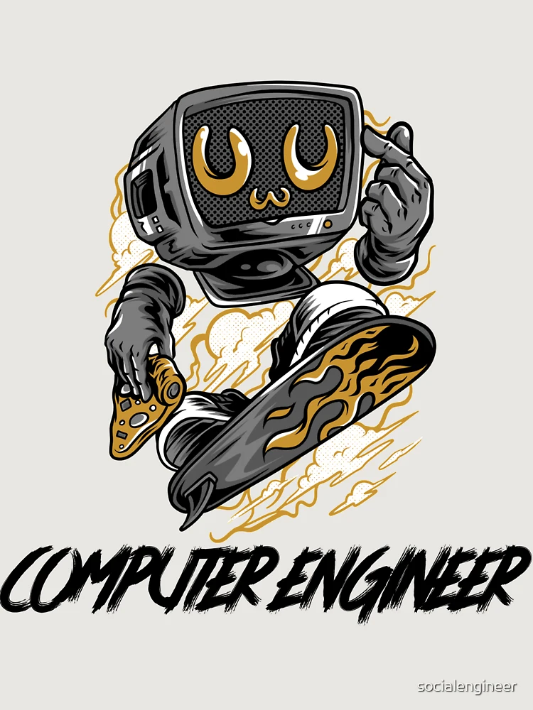 Thumbnail 6 von 6, Premium Oversized Pullover, Computertechniker designt und verkauft von socialengineer.