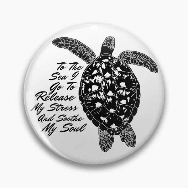 Item preview, Turtle; To the sea I go to release my stress and soothe my soul designed and sold by ArtRoomOregon.