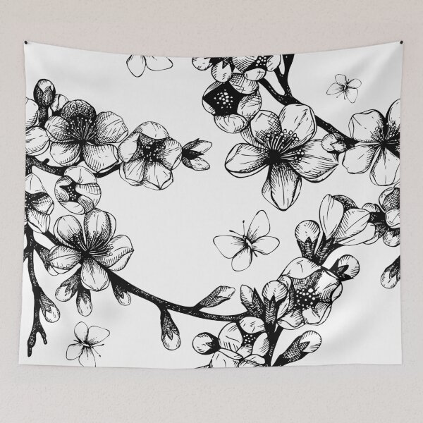 Item preview, Cherry Blossom Tree Floral Pattern designed and sold by findot.