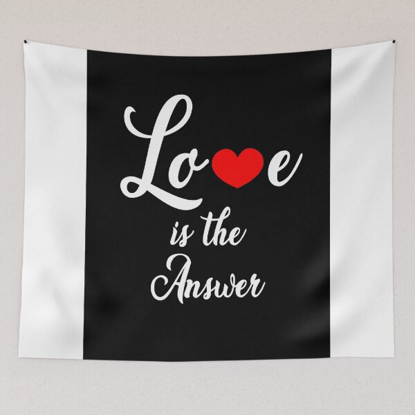 Item preview, Love Is The Answer Quote Art Design Inspirational designed and sold by vividpixelusa.