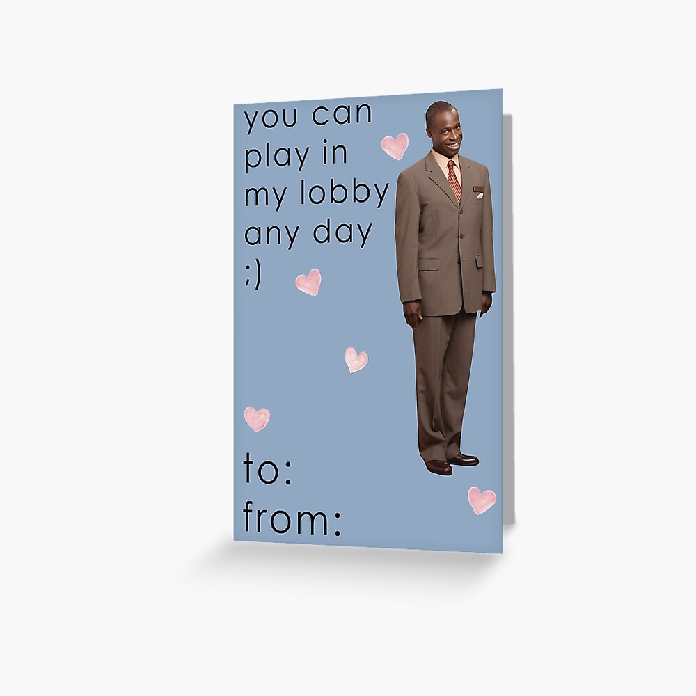 Mr Moseby Valentine Card (Suite Life of Zack and Cody) Greeting Card