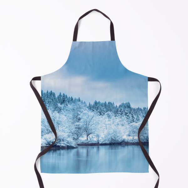 Item preview, Blue Winter Snowy Lake Forest | Winter Mood designed and sold by PinkRainbow.