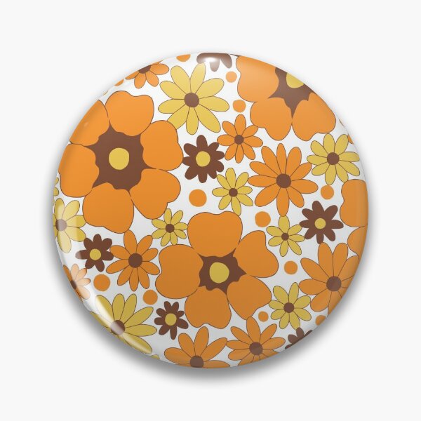 Item preview, 70s Fall Floral Pattern (White Version) designed and sold by eltonjuan.