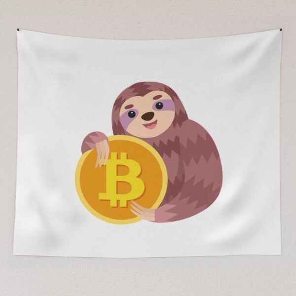 Item preview, sloths with Bitcoin  designed and sold by zanbo.