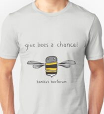 Give bees a chance! Slim Fit T-Shirt